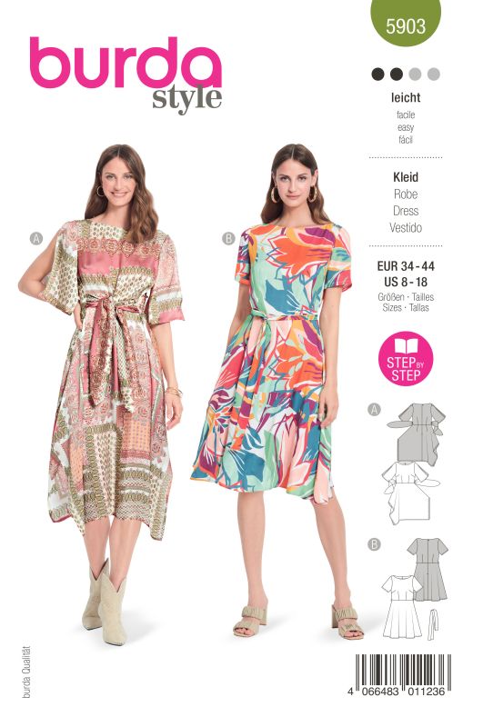 Schnittmuster Kleid Burda 5903