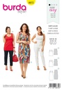 Schnittmuster Shirt, Kleid Burda 6672