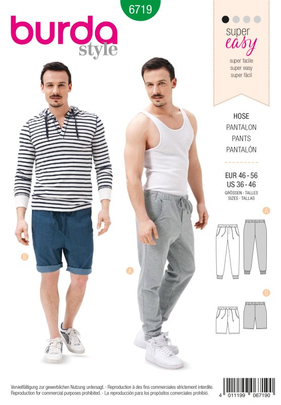 Schnittmuster Hose Burda 6719