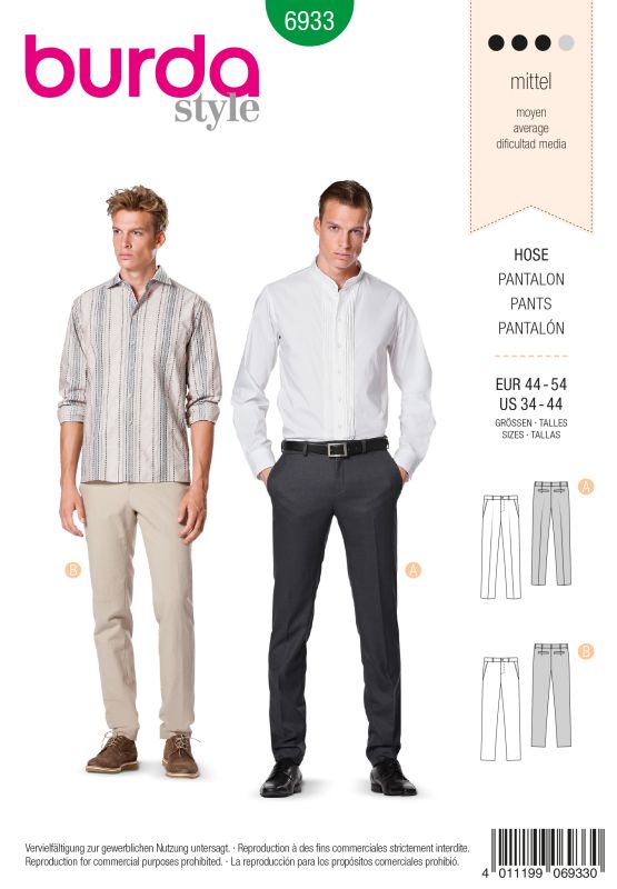 Schnittmuster Hose Burda 6933
