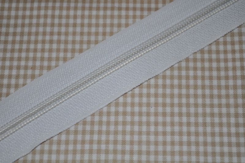 Endlosreißverschluss 5 mm weiß