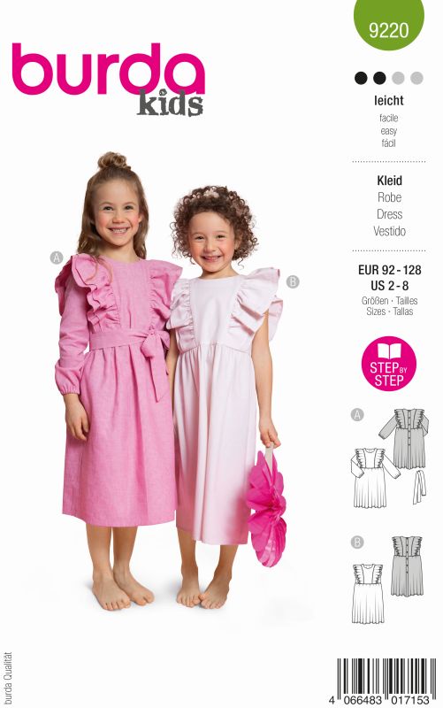 Schnittmuster Kleid Burda 9220