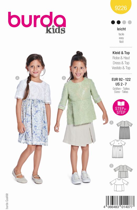 Schnittmuster Kleid Burda 9226