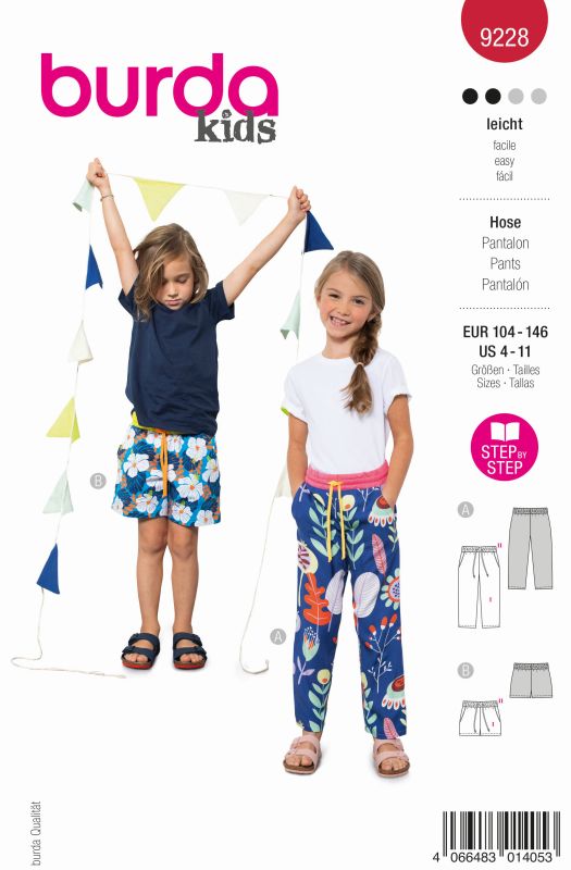 Schnittmuster Hose Burda 9228