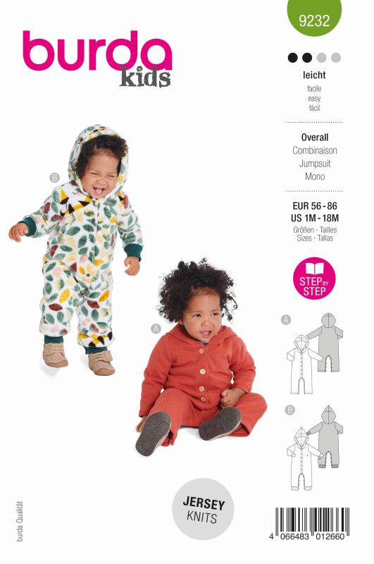 Schnittmuster Overall Burda 9232