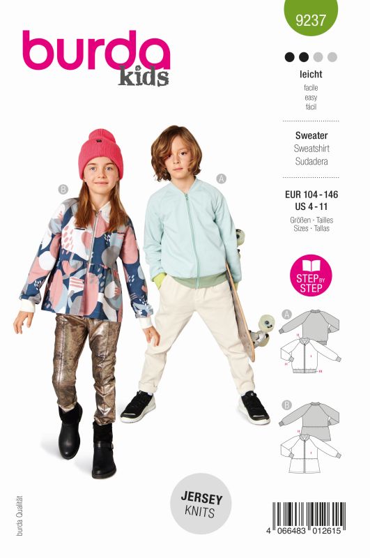 Schnittmuster Sweater Burda 9237