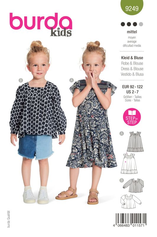 Schnittmuster Kleid&Bluse Burda 9249