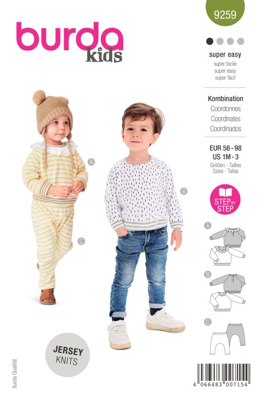 Schnittmuster Kombination Burda 9259