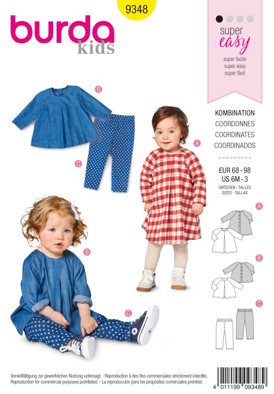 Schnittmuster Kombination Burda 9348