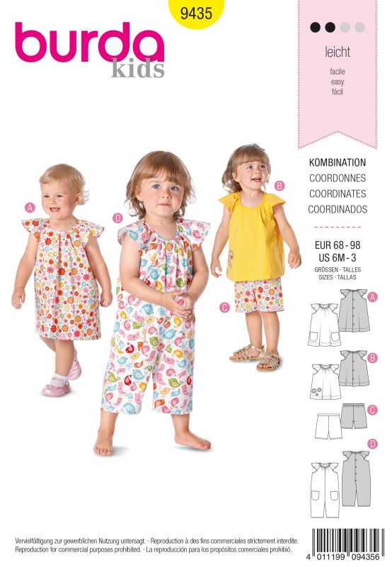 Schnittmuster Kombination Burda 9435