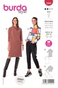 Schnittmuster Kleid & Bluse – mit raffiniertem Stehkragen Burda 5989