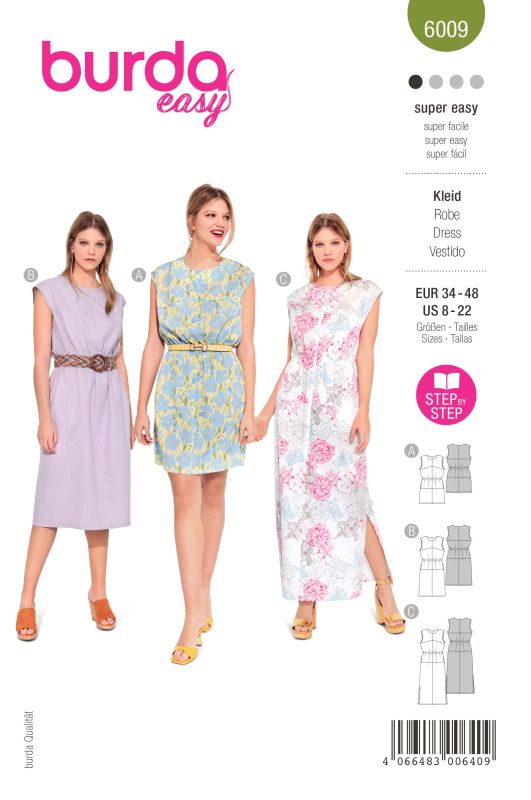 Schnittmuster Kleid Burda 6009