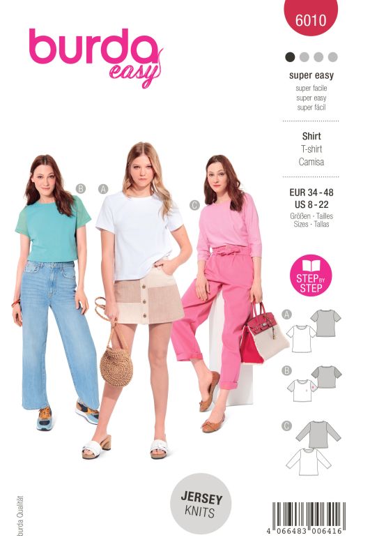 Schnittmuster Shirt Burda 6010