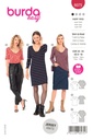 Schnittmuster Shirt, Kleid Burda 6075
