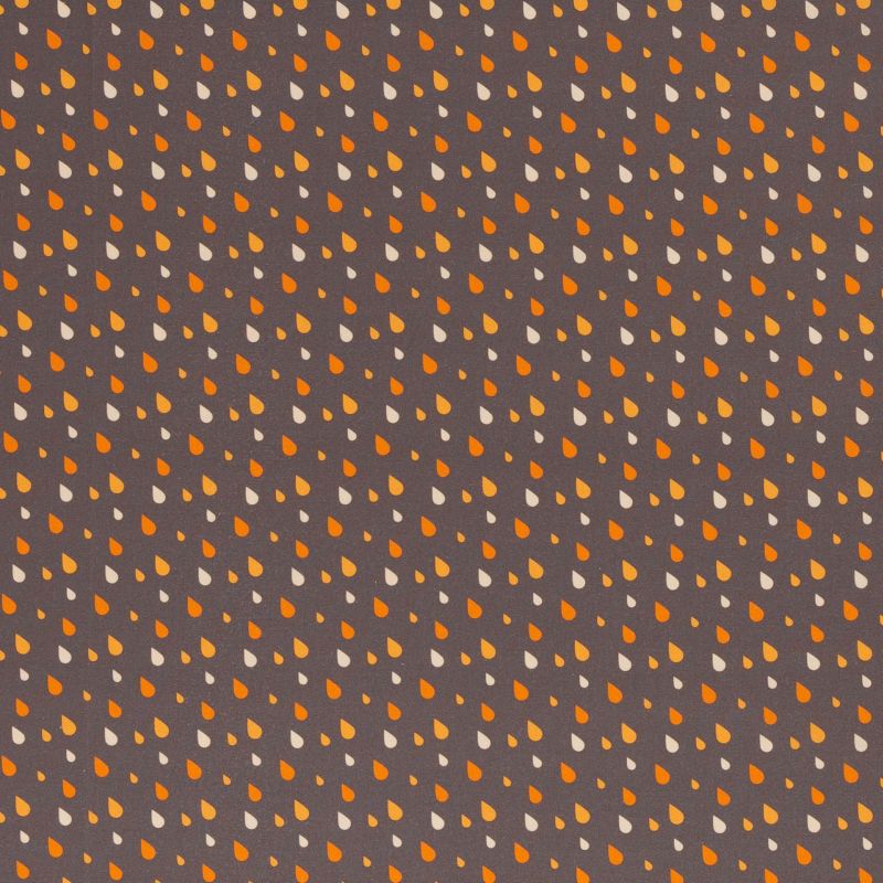 Baumwolle Swafing Werner Tropfen Braun