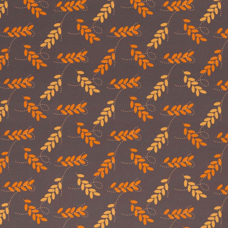 Baumwolle Swafing Werner Äste Orange/Braun