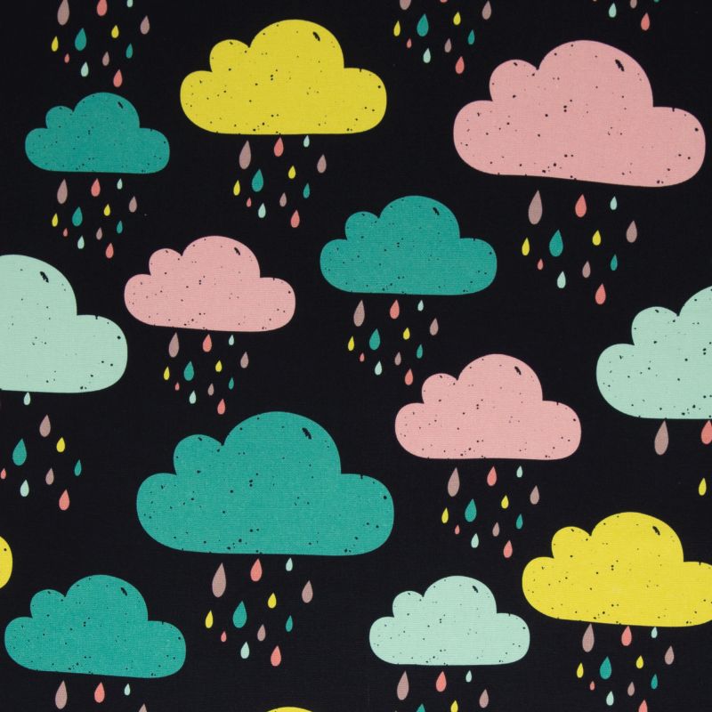 Canvas Swafing Valentin Wolken Dunkelblau