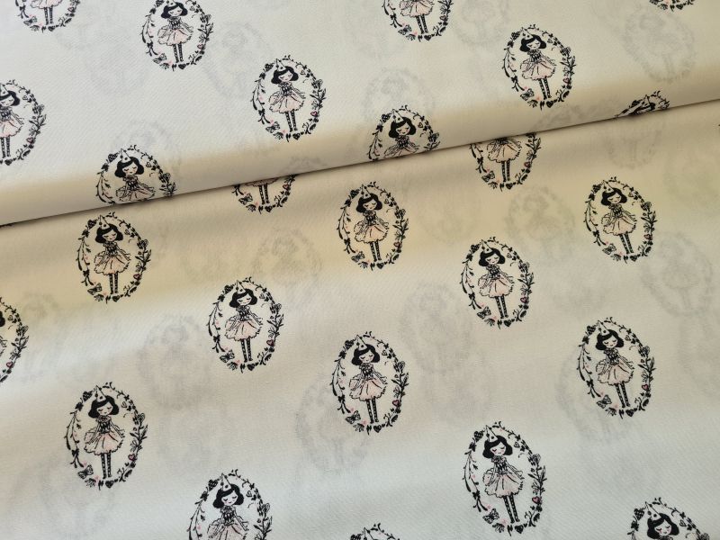 Baumwolle Arlequeen bei Poppy Weiß