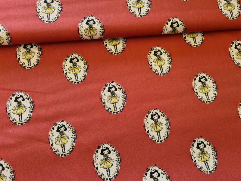 Baumwolle Arlequeen bei Poppy Altrosa