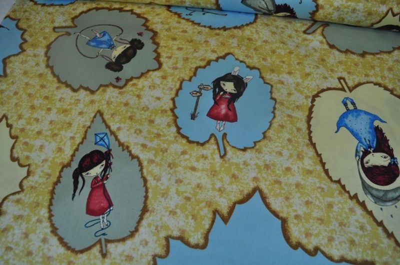 Usa Designerstoff Kichitina Doll creme