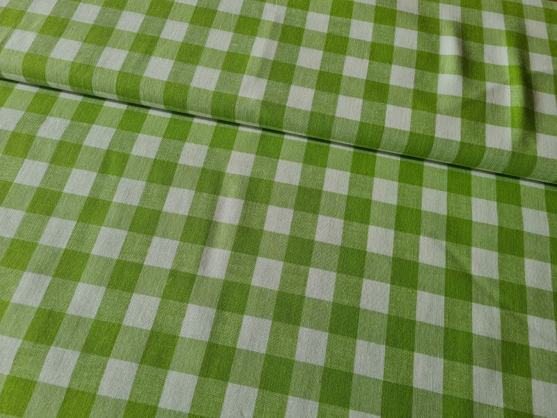 Baumwolle Vichy Karo 17mm Lime