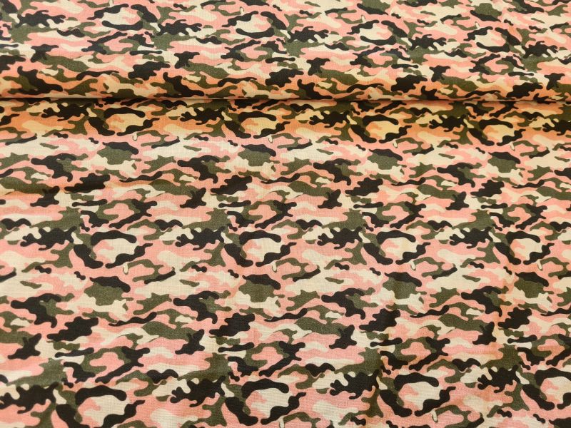 Baumwolle Camufalge Rosa