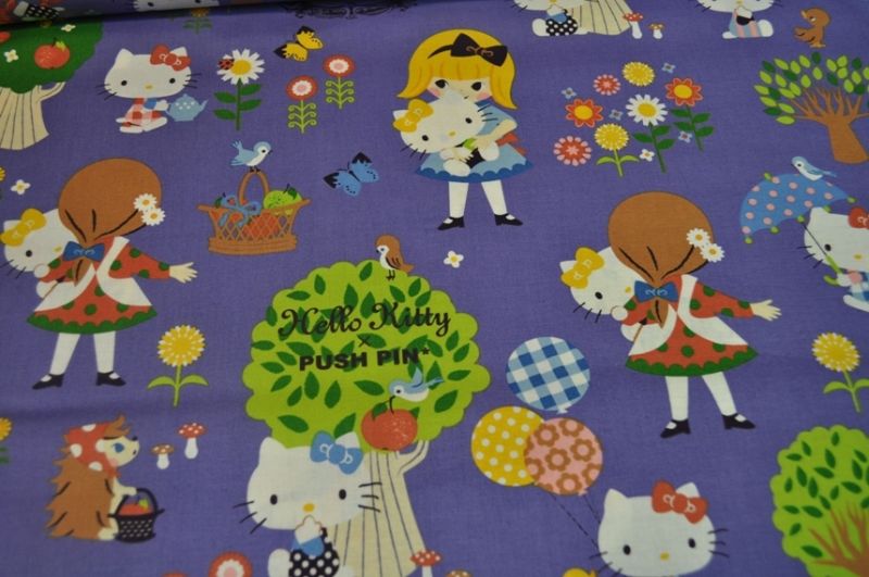 Kokka Hello Kitty 7 lila