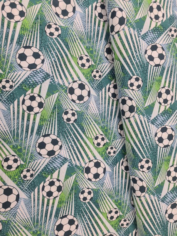 Baumwolle Fußball Streifen und Netz