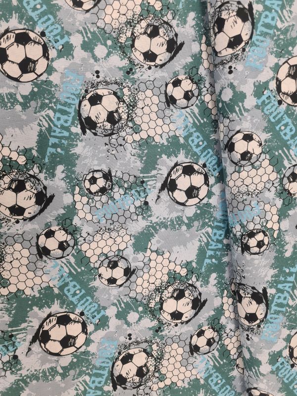 Baumwolle Fußball Schrift und Netz