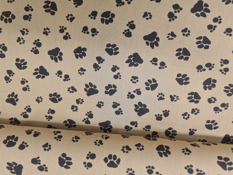 Baumwolle Pfoten/Tatzen hellbraun/dunkelbraun