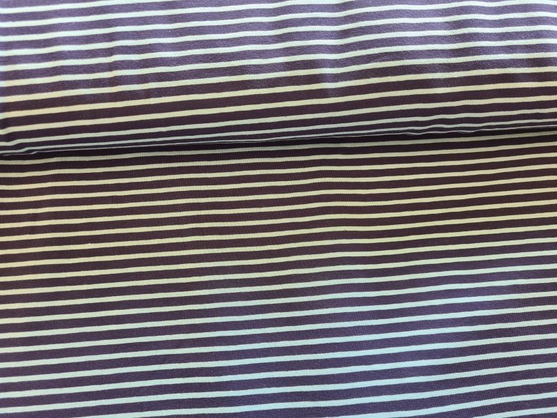 Jersey Streifen breit/schmal dunkelblau/aqua