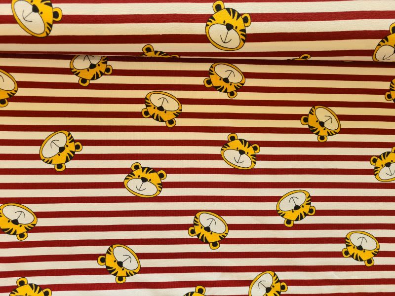 Jersey Streifen und Tiger rot/weiß