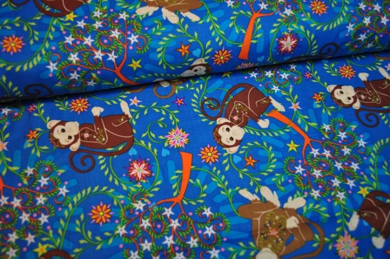 Fabri-Quilt Myytic Forest Affe