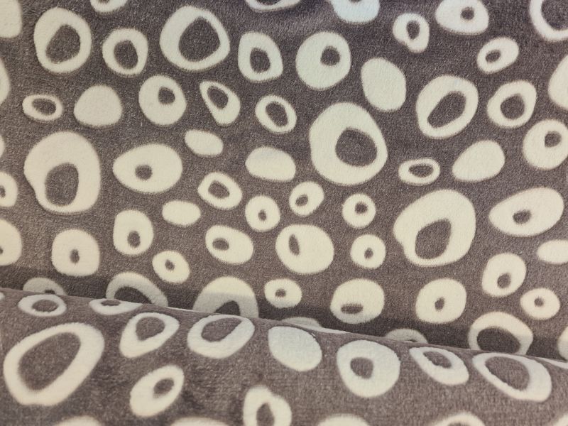 Mikrofleece Crazy Donuts Mauve