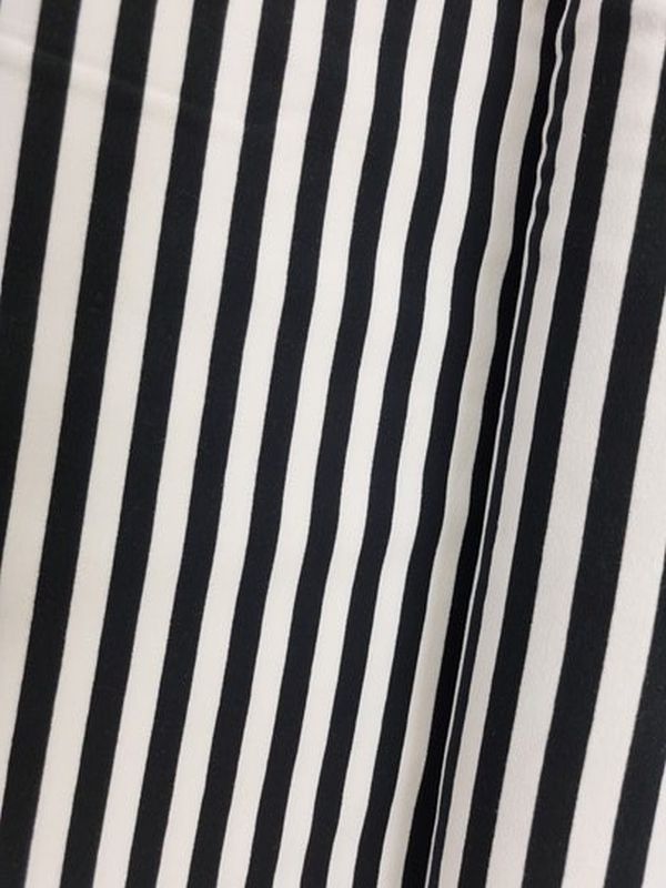 French Terry 1,3cm Streifen Schwarz