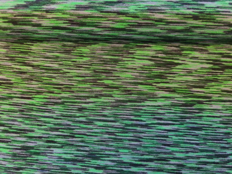 Bündchen Mulit Stripes mint hellgrau schwarz