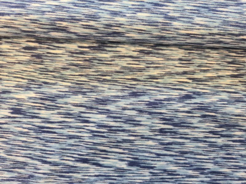 Bündchen Mulit Stripes dunkelblau/hellblau