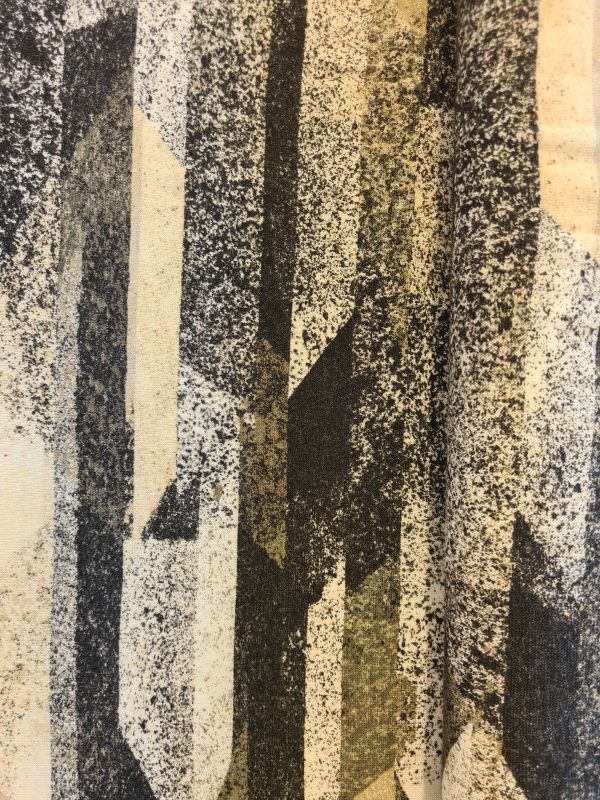 Viscose Jersey Streifenmuster Schwarz/Beige