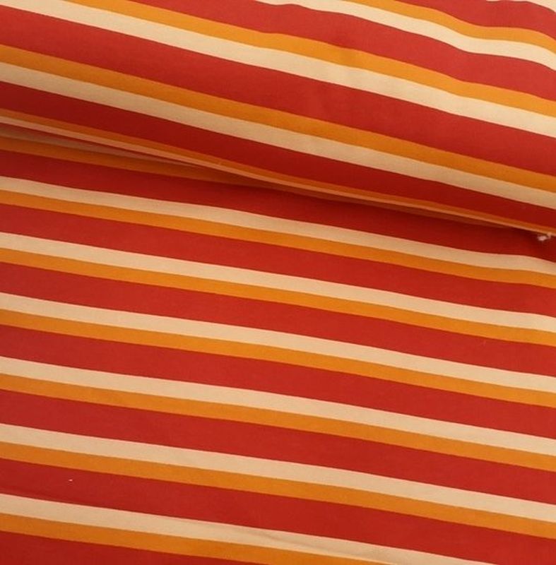 Wintersweat Colours Streifen rot/orange