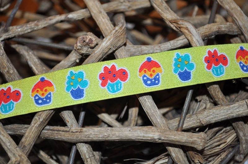 Webband Cupcakes Gelb