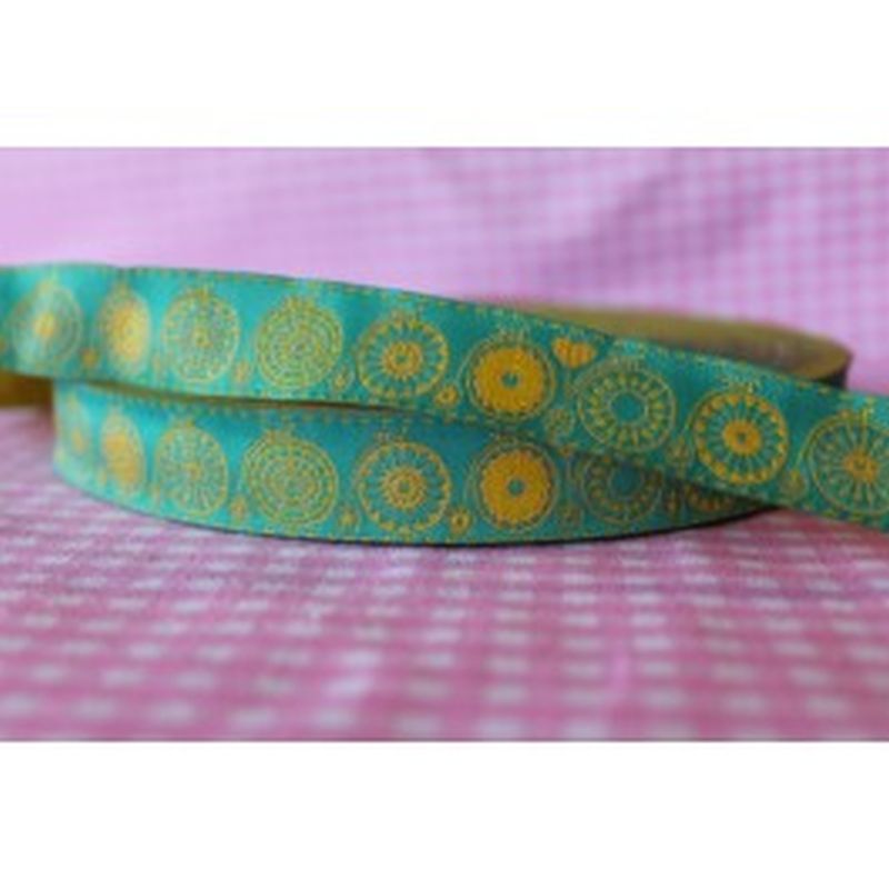 Webband Lillestoff Bicycle love türkis