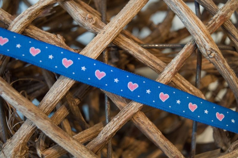 Webband Glücksband Herzen