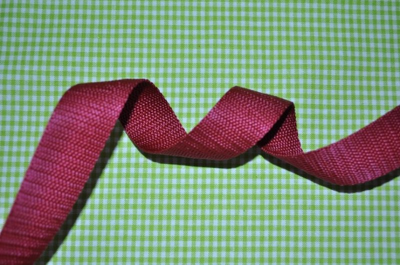 Gurtband 25 mm Weinrot