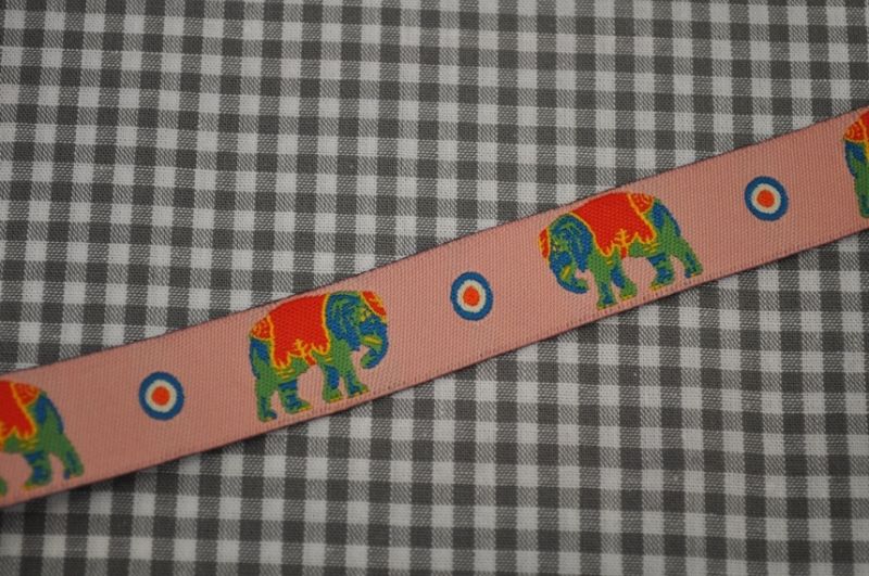 Webband Elefant Rosa