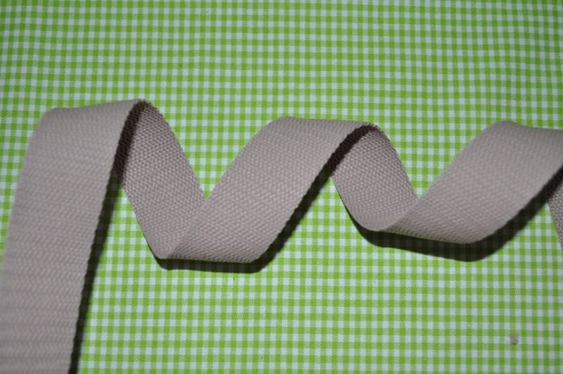 Gurtband 25 mm Hellbraun