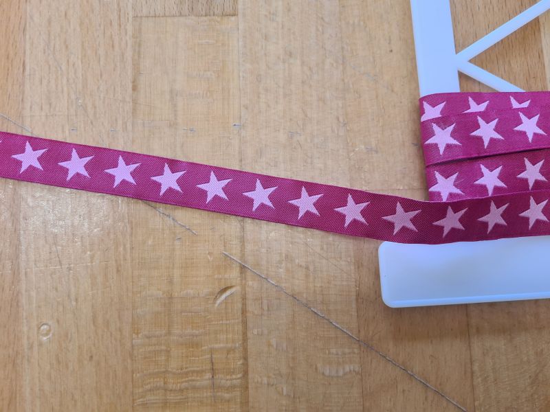 Webband Sterne pink/rosa