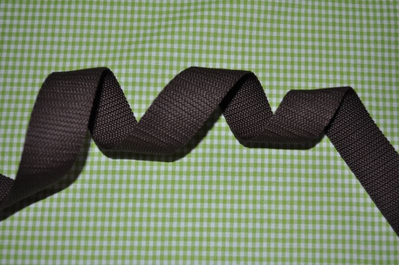 Gurtband 25 mm Dunkelbraun