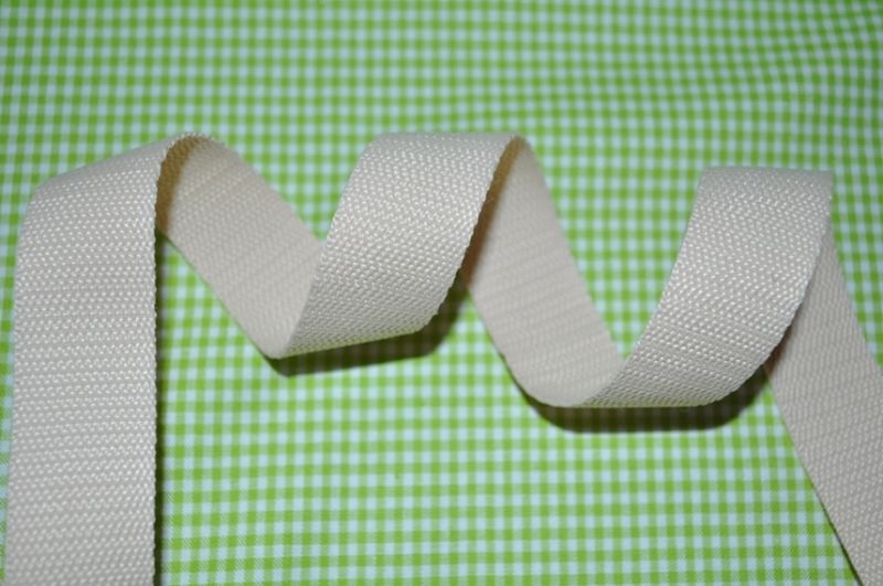 Gurtband 25 mm Beige