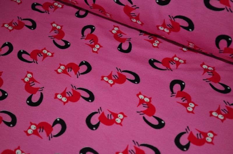 Jersey Lustige Füchse Rosa/Rot