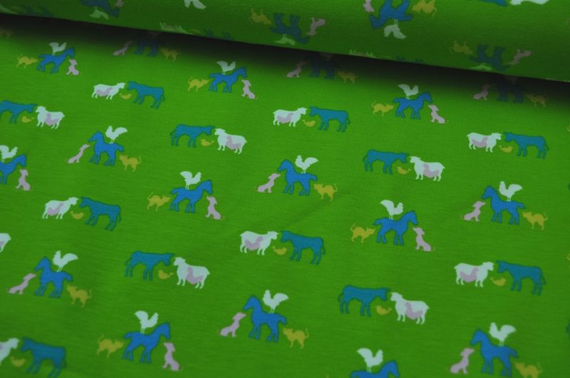 Jersey von Tante Ema Tierkinder grün